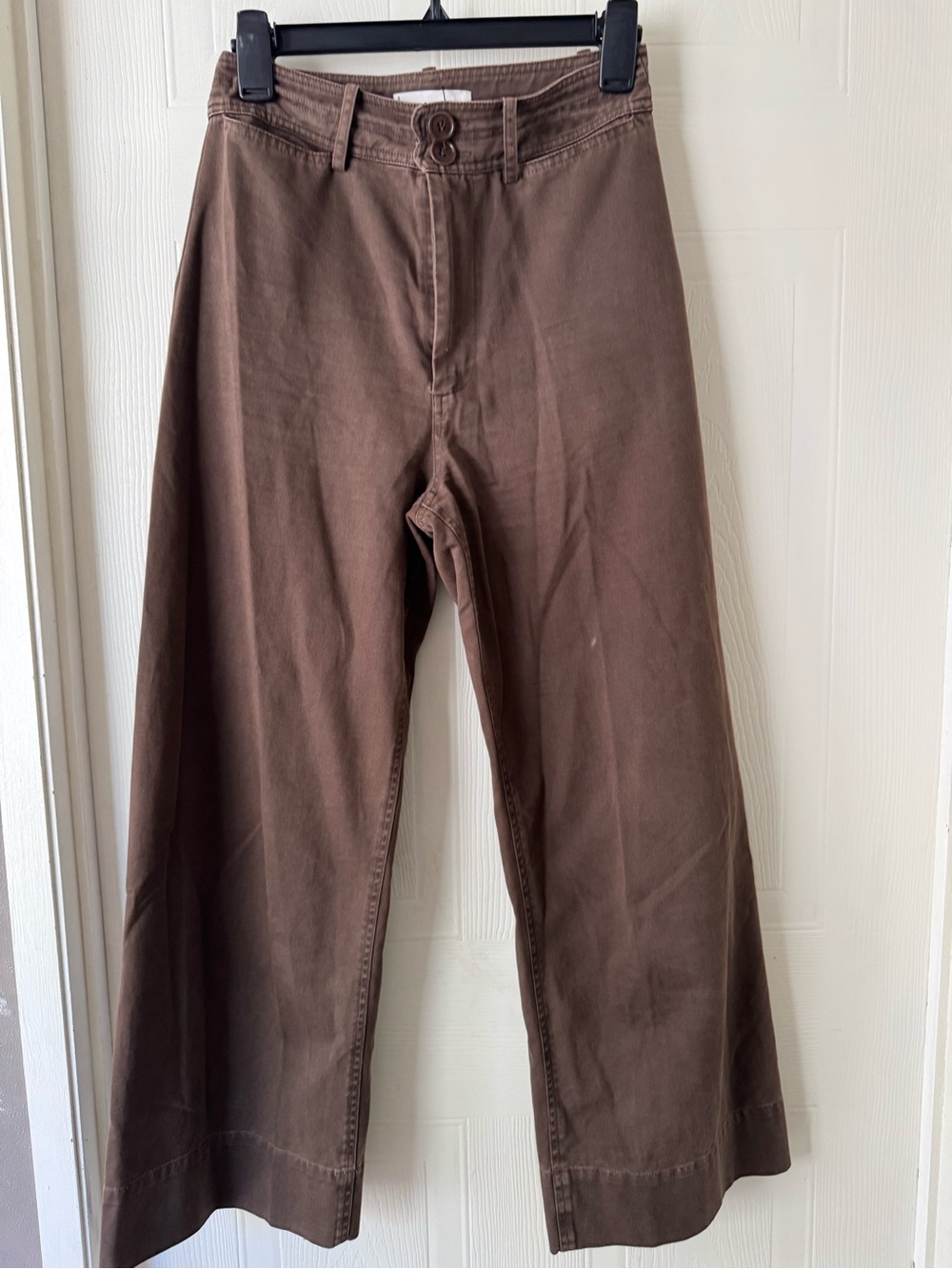 Apiece Apart Brown Wide-Leg Chinos